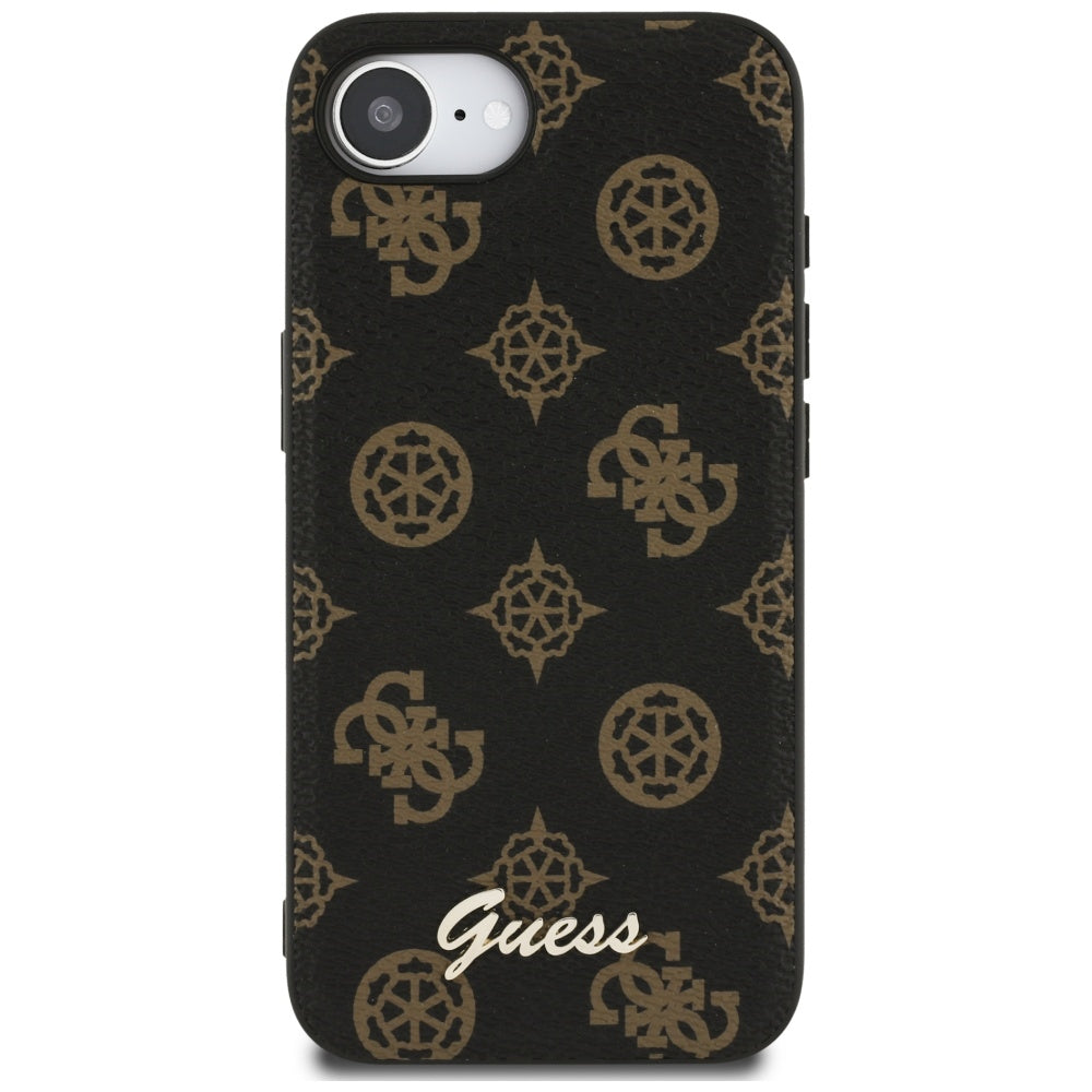 MagSafe futrola za Apple iPhone 17e / 16e, Guess, Peony Script, Crna