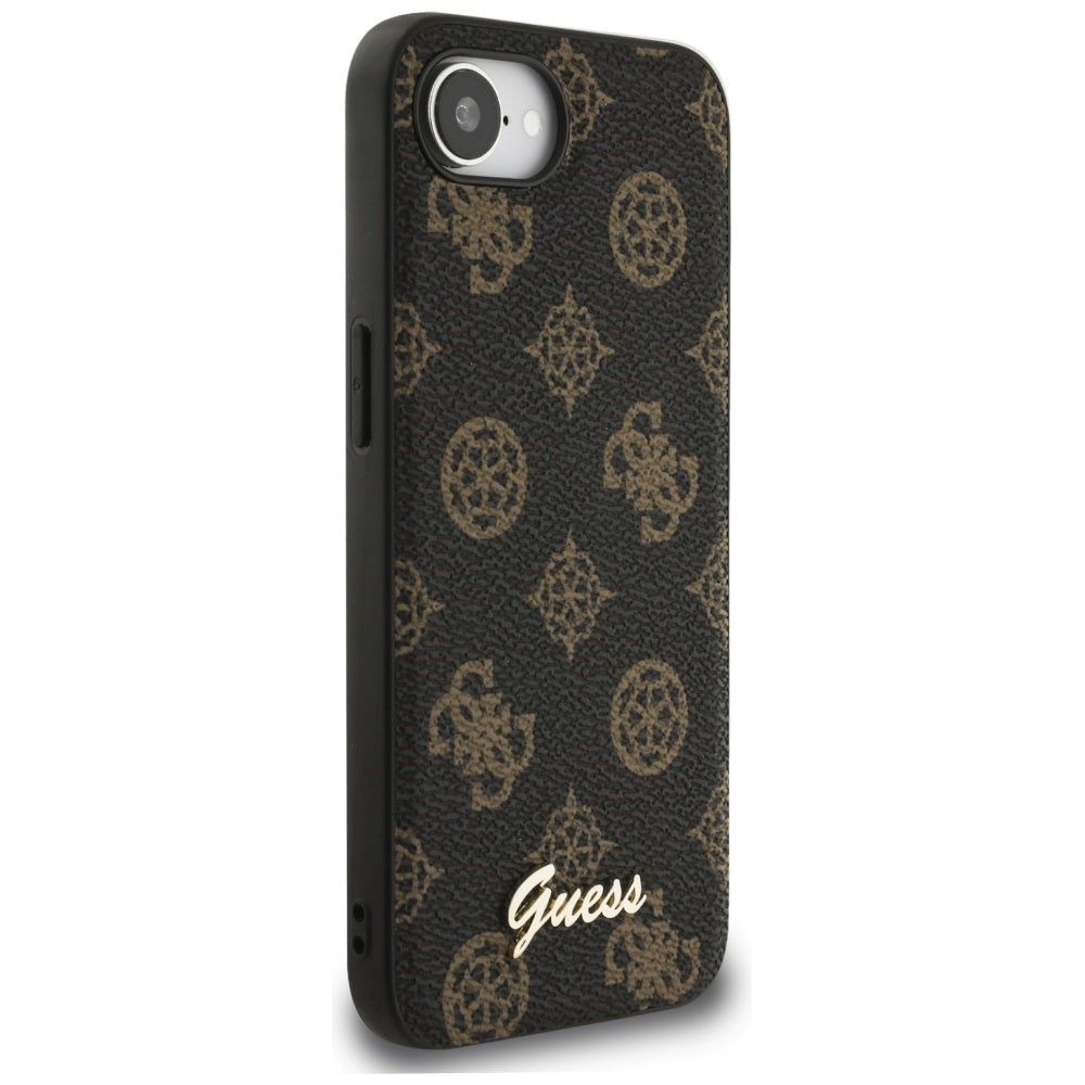 MagSafe futrola za Apple iPhone 17e / 16e, Guess, Peony Script, Crna