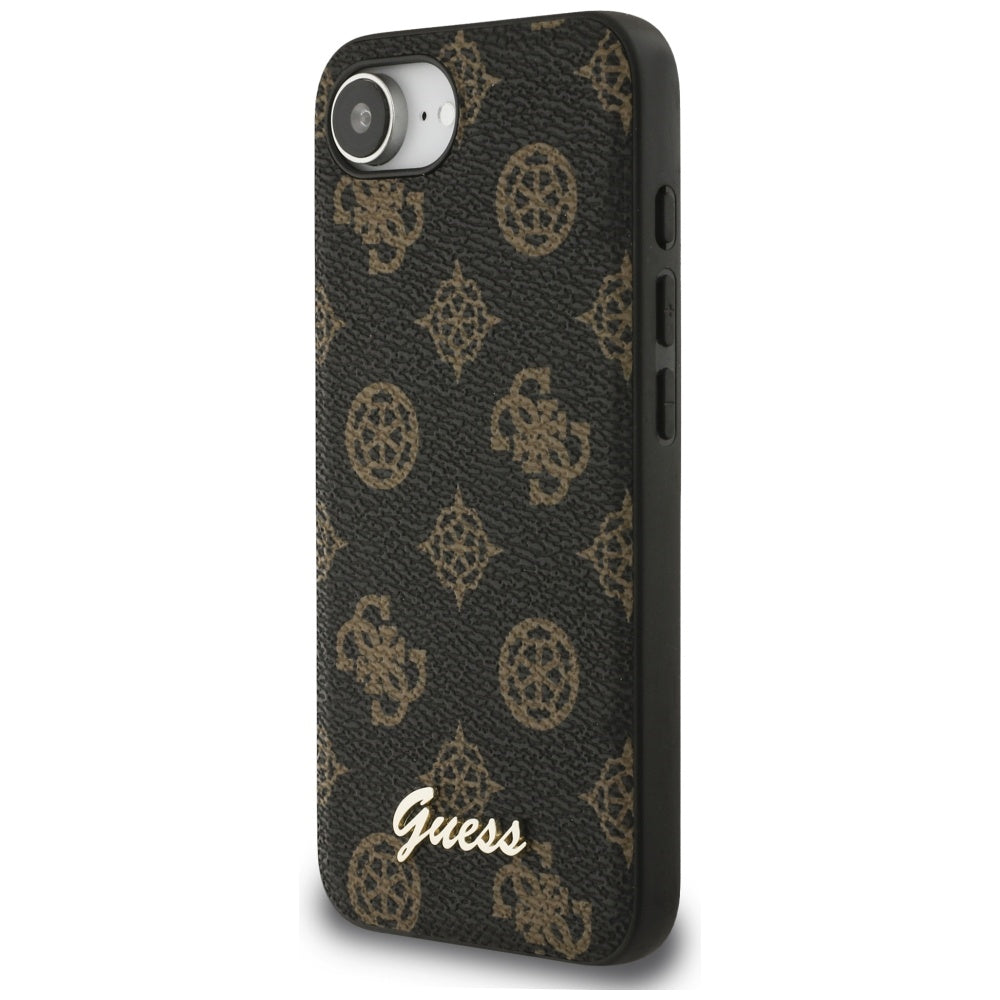 MagSafe futrola za Apple iPhone 17e / 16e, Guess, Peony Script, Crna