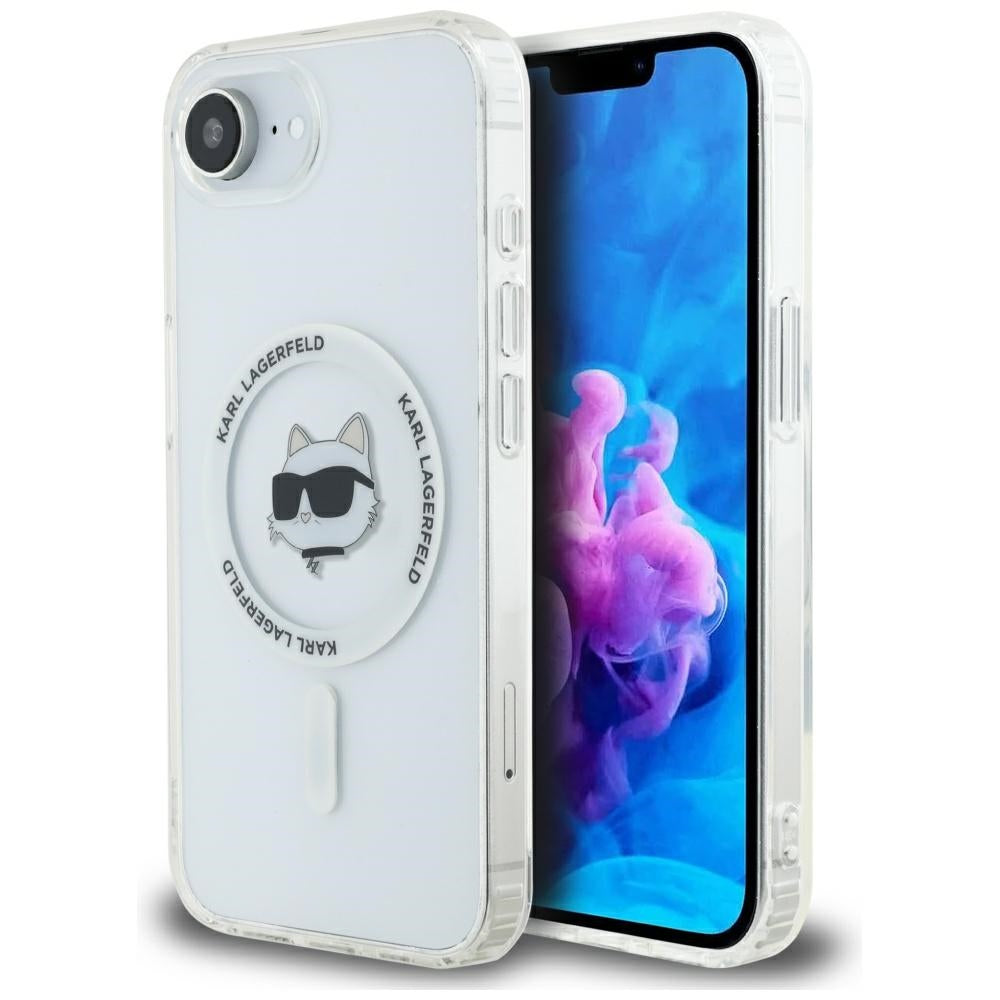Futrola MagSafe za Apple iPhone 17e / 16e, Karl Lagerfeld, IML Choupette's Head, Bijela