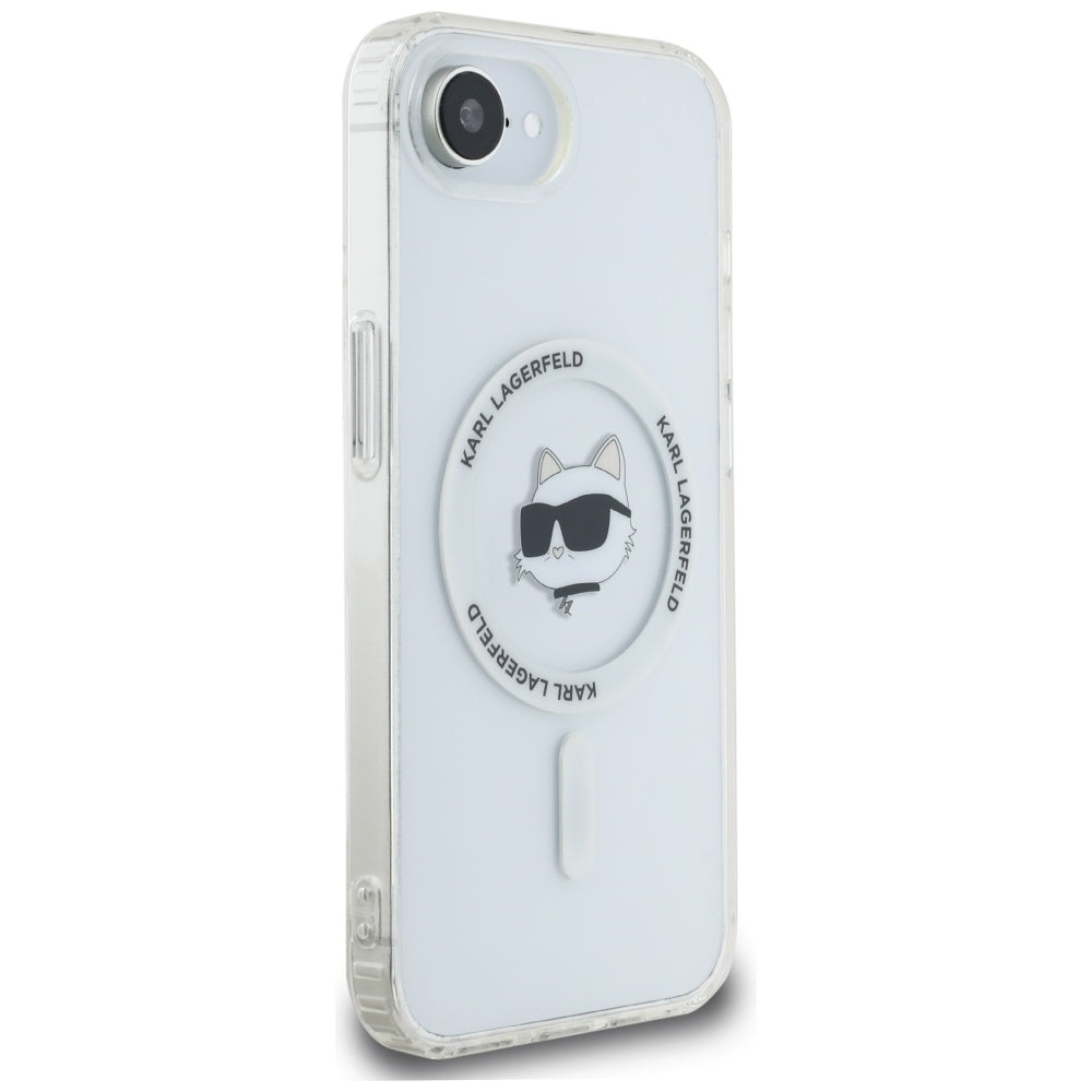 Futrola MagSafe za Apple iPhone 17e / 16e, Karl Lagerfeld, IML Choupette's Head, Bijela