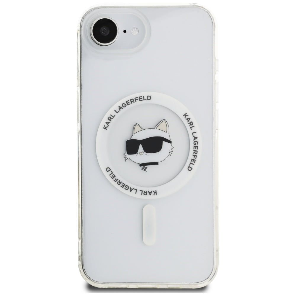 Futrola MagSafe za Apple iPhone 17e / 16e, Karl Lagerfeld, IML Choupette's Head, Bijela