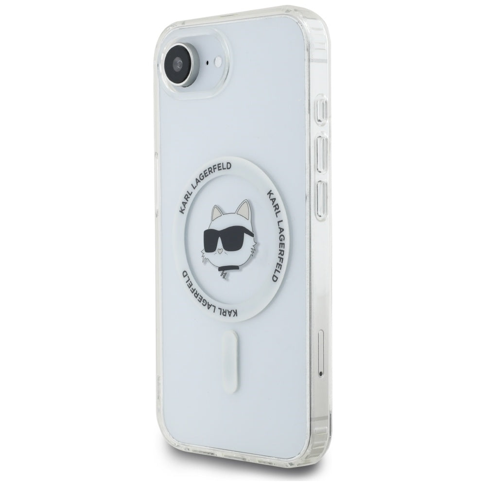 Futrola MagSafe za Apple iPhone 17e / 16e, Karl Lagerfeld, IML Choupette's Head, Bijela