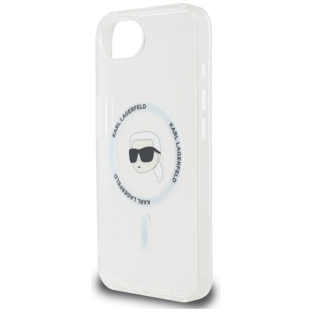 Futrola MagSafe za Apple iPhone 17e / 16e, Karl Lagerfeld, IML Karl's Head, Bijela