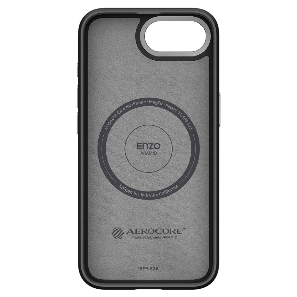 MagSafe futrola za Apple iPhone 17e / 16e, Spigen, Enzo Aramid, Mat crna