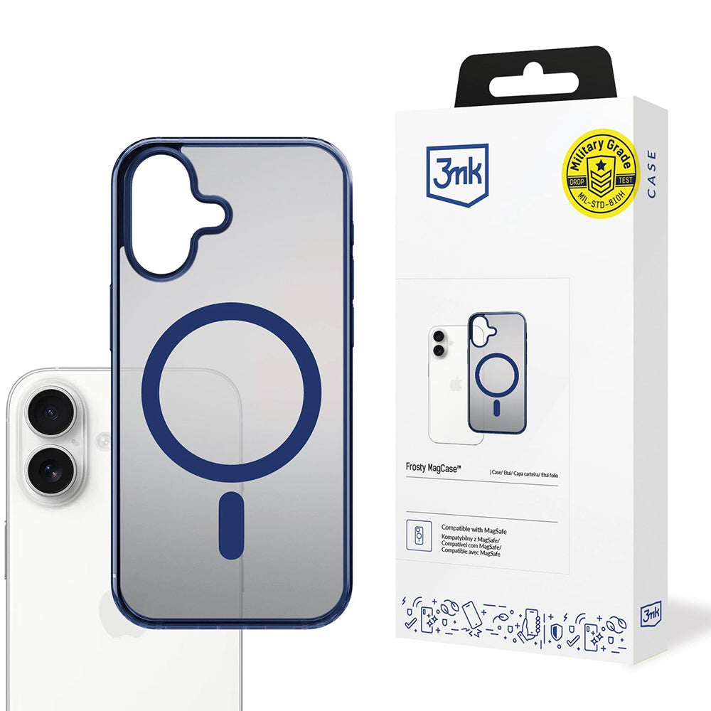 MagSafe futrola za Apple iPhone 17, 3MK, Frosty MagCase, Plava