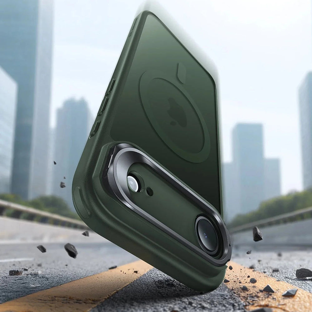 Futrola MagSafe za Apple iPhone 17 Air, ESR, Classic Hybrid Kickstand, Satinirano Zelena