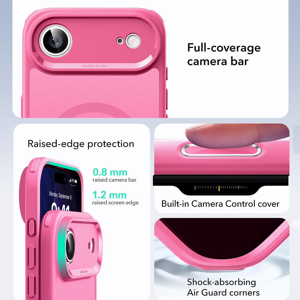 Futrola MagSafe za Apple iPhone 17 Air, ESR, Classic Hybrid, Roza Satinirana