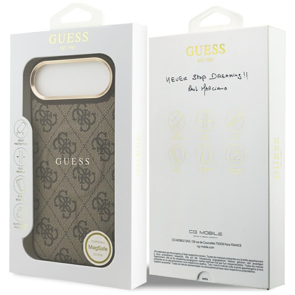 MagSafe futrola za Apple iPhone 17 Air, Guess, 4G Classic, smeđa