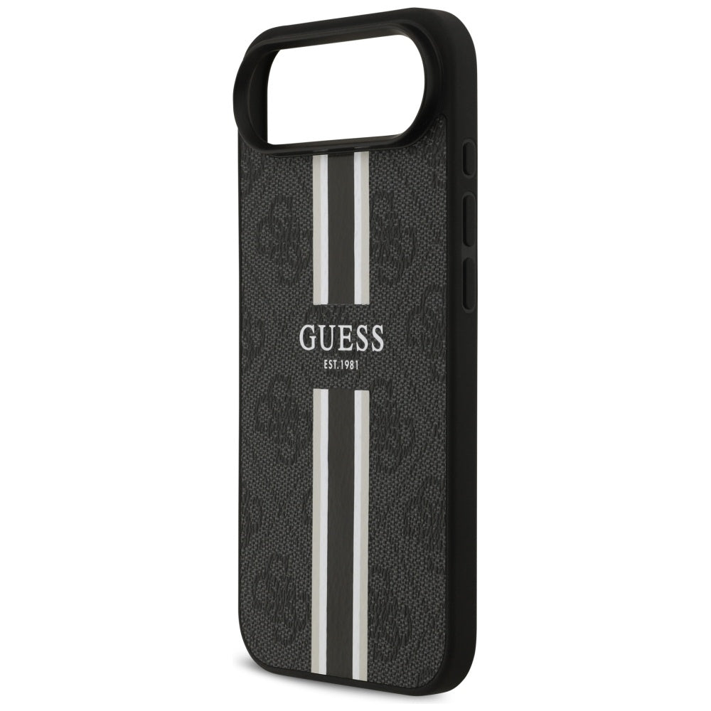 MagSafe futrola za Apple iPhone 17 Air, Guess, 4G Printed Stripes, Crna