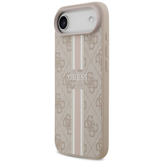 MagSafe futrola za Apple iPhone 17 Air, Guess, 4G Printed Stripes, Roza