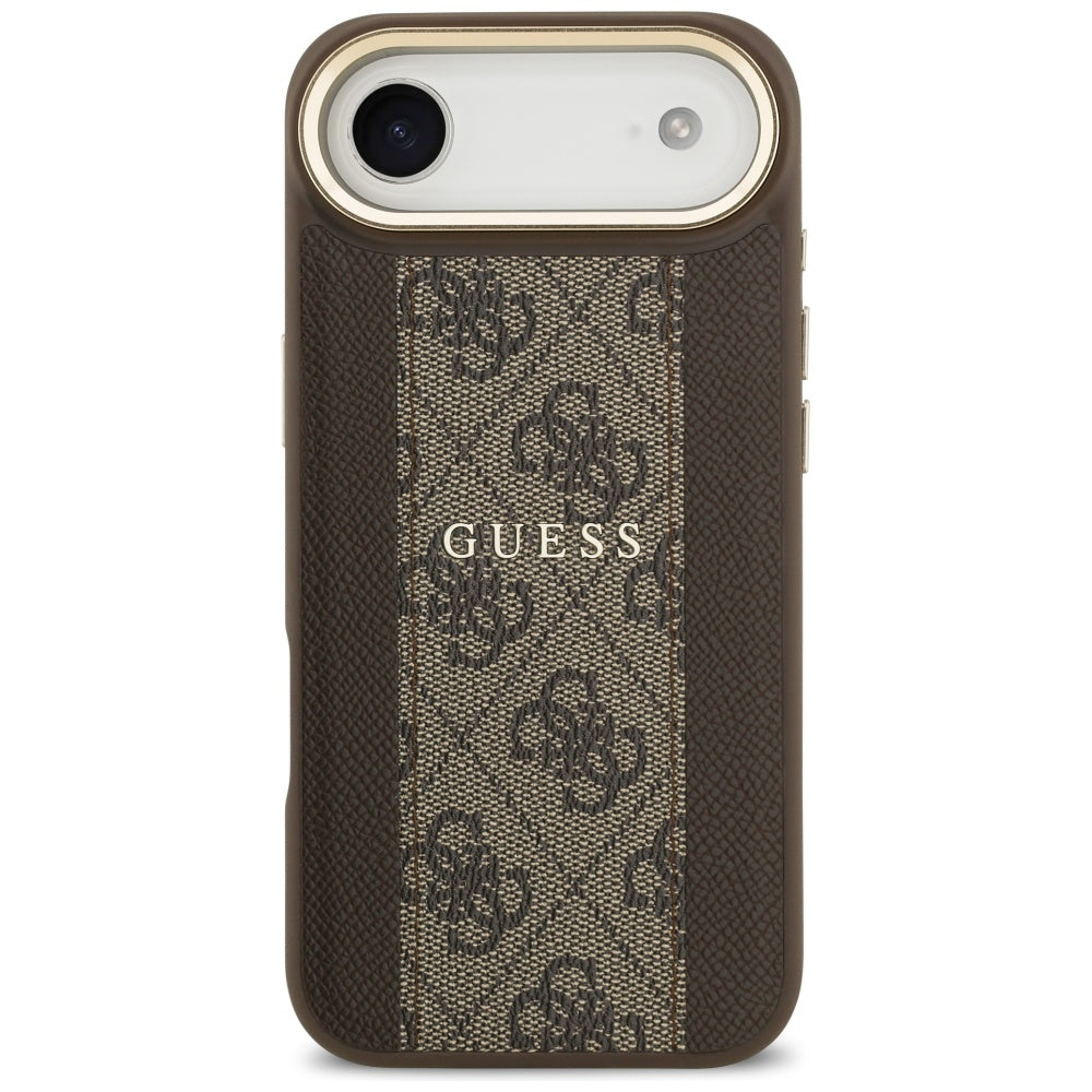 MagSafe futrola za Apple iPhone 17 Air, Guess, 4G Stripe, smeđa