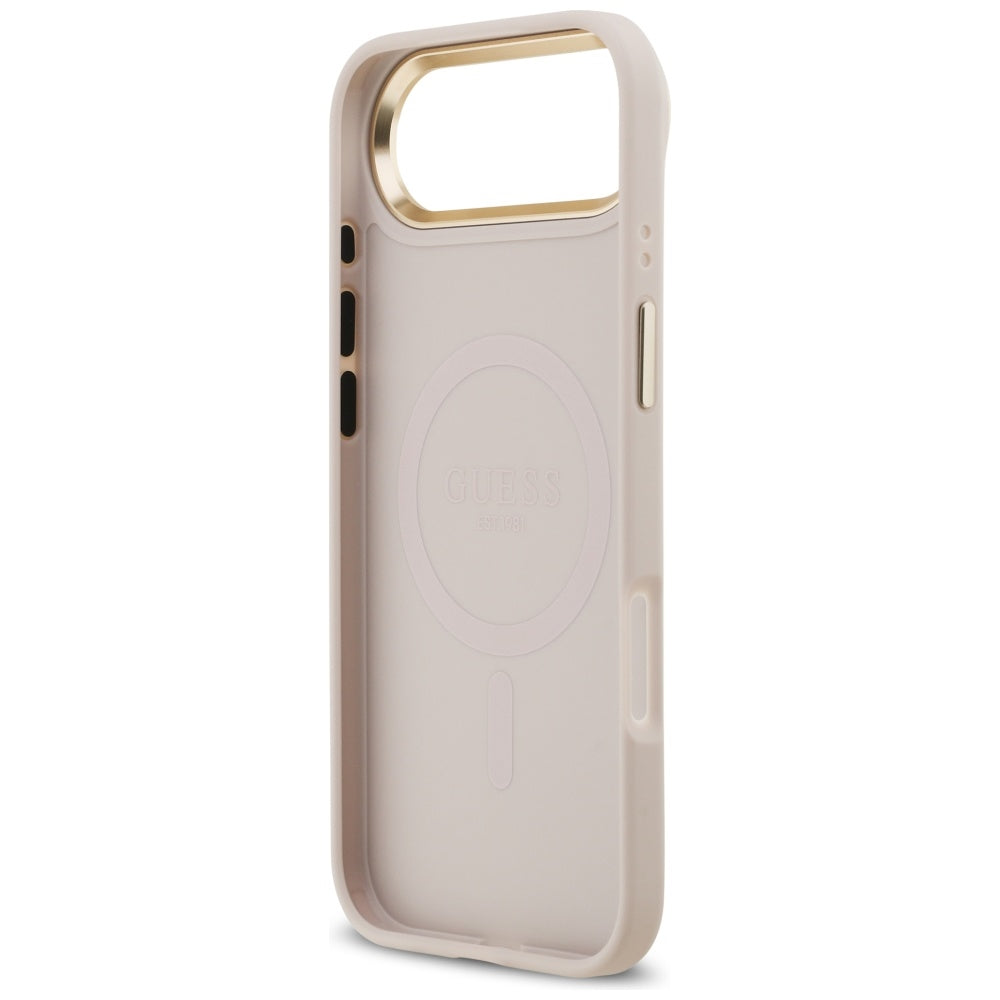 MagSafe futrola za Apple iPhone 17 Air, Guess, 4G Stripe, Roza