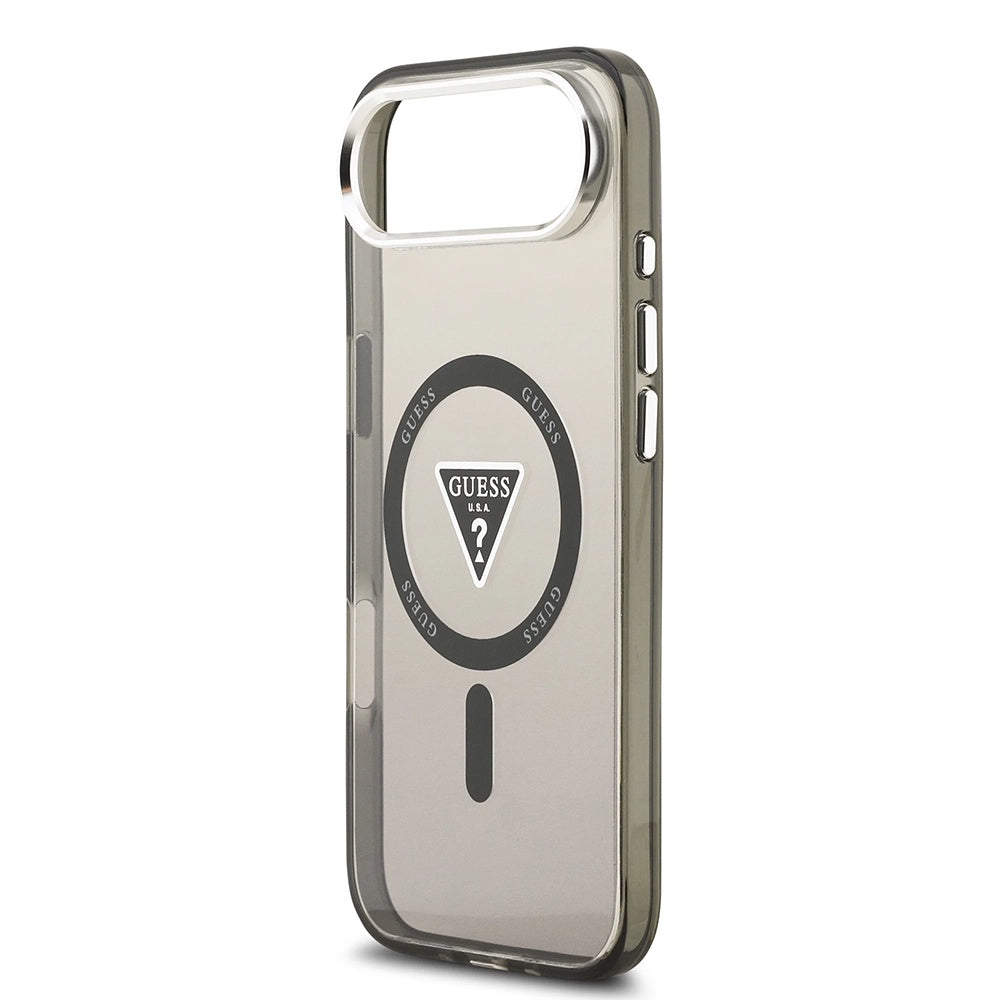 MagSafe futrola za Apple iPhone 17 Air, Guess, IML Gradient Triangle Logo, Crna