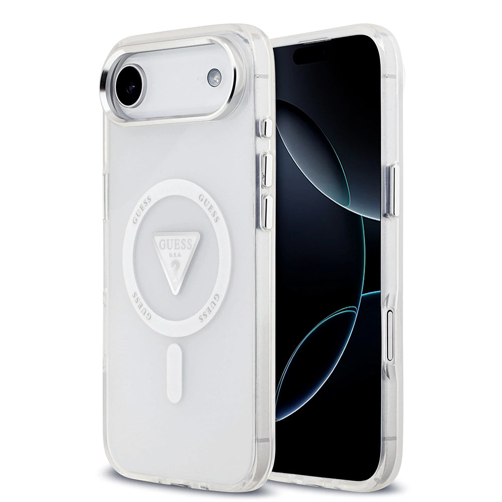 MagSafe futrola za Apple iPhone 17 Air, Guess, IML Gradient Triangle Logo, Prozirna