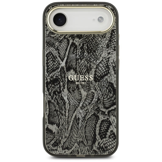 MagSafe torbica za Apple iPhone 17 Air, Guess, Python uzorak, Crna