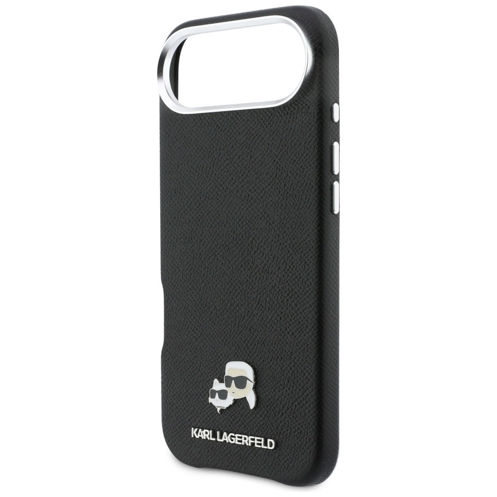 Futrola MagSafe za Apple iPhone 17 Air, Karl Lagerfeld, Karl & Choupette Head's Pin, Crna