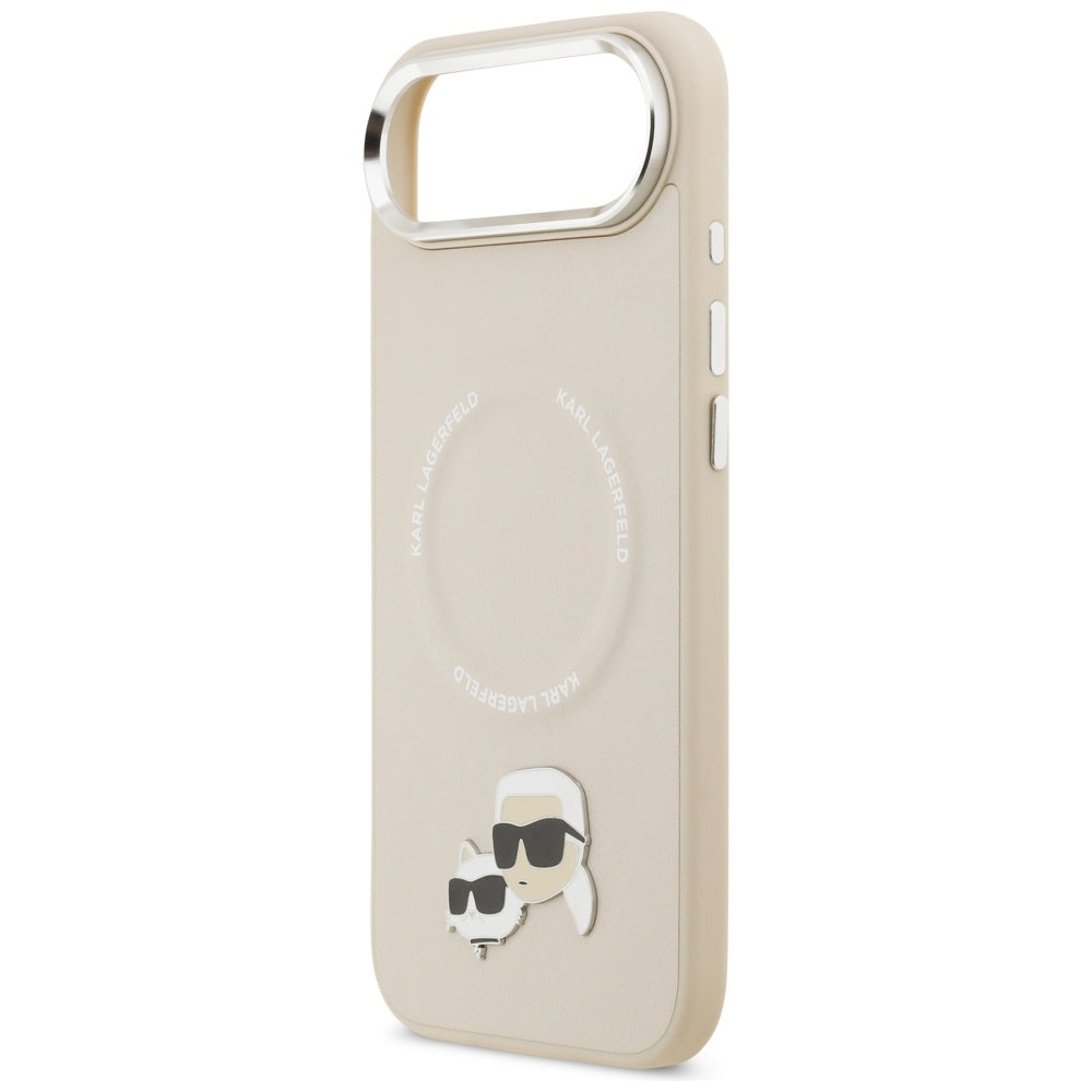 MagSafe futrola za Apple iPhone 17 Air, Karl Lagerfeld, Karl & Choupette Pins, Bež