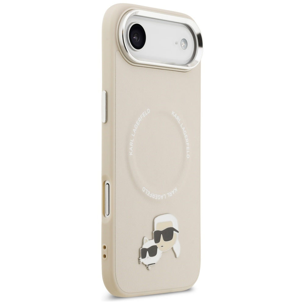 MagSafe futrola za Apple iPhone 17 Air, Karl Lagerfeld, Karl & Choupette Pins, Bež