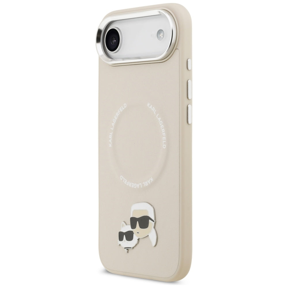 MagSafe futrola za Apple iPhone 17 Air, Karl Lagerfeld, Karl & Choupette Pins, Bež