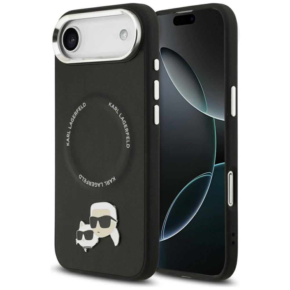 MagSafe futrola za Apple iPhone 17 Air, Karl Lagerfeld, Karl & Choupette Pins, Crna