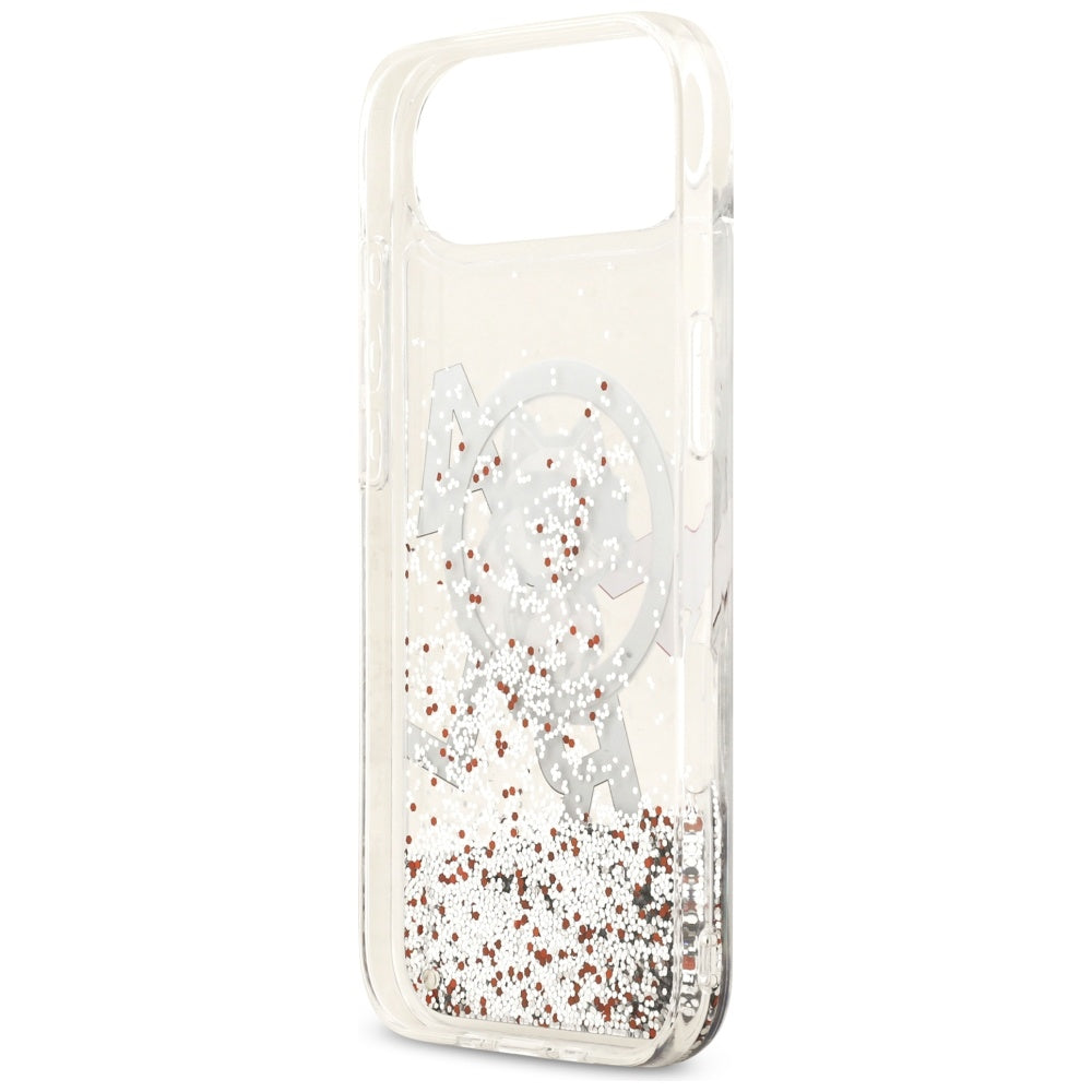 MagSafe futrola za Apple iPhone 17 Air, Karl Lagerfeld, Liquid Glitter Choupette Logo, Prozirna