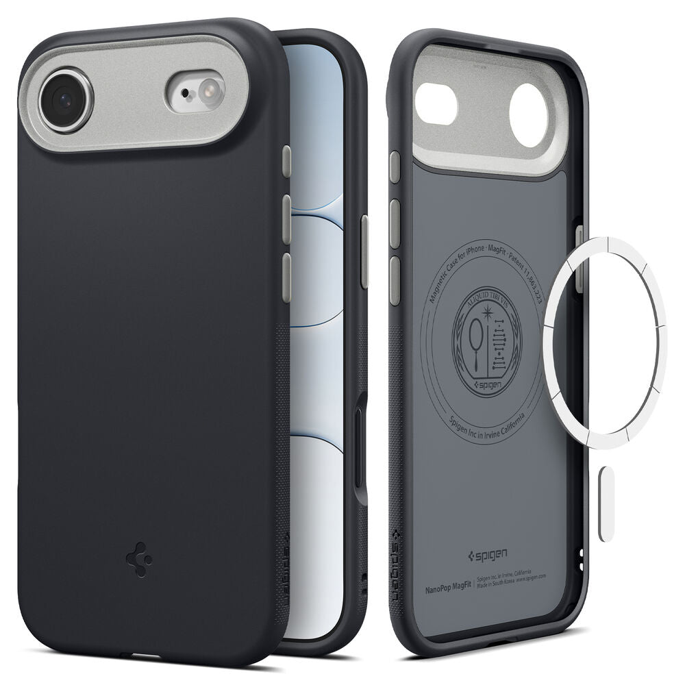 MagSafe futrola za Apple iPhone 17 Air, Spigen, Caseology Nano Pop, Crna ACS10301