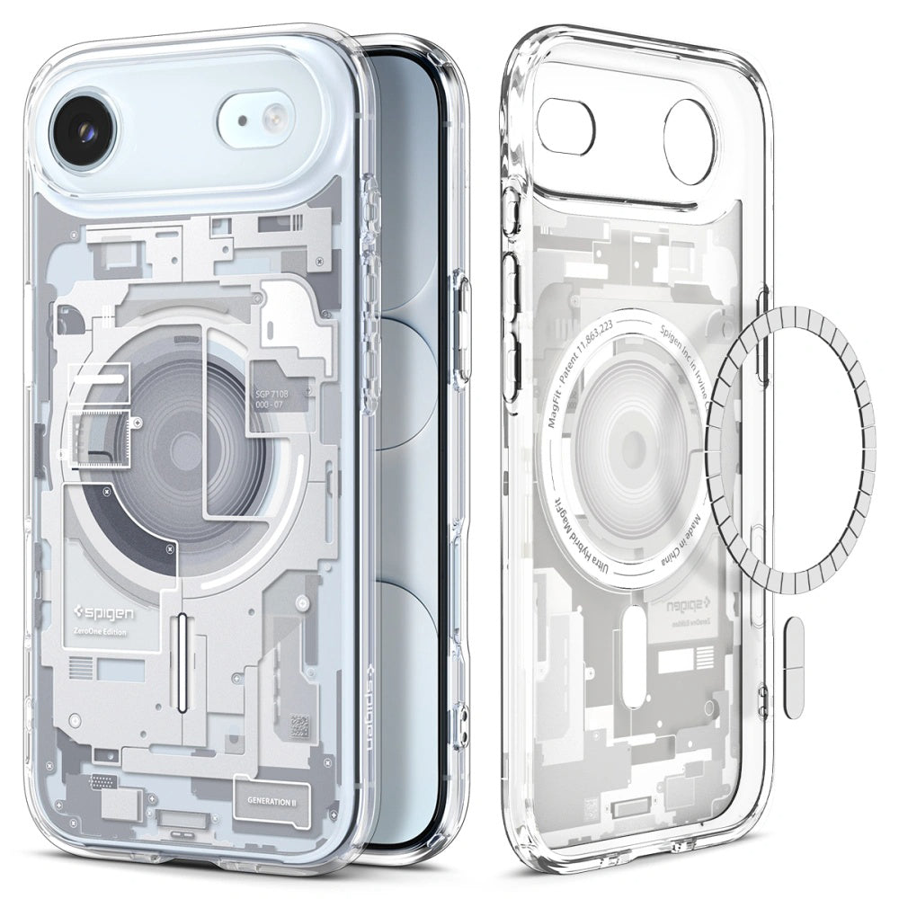 Futrola MagSafe za Apple iPhone 17 Air, Spigen, Ultra Hybrid Zero One, Bijela