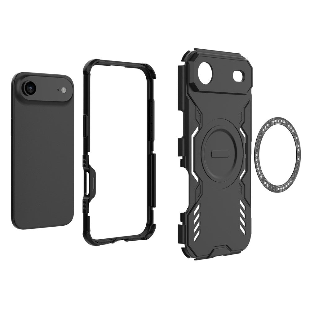 MagSafe futrola za Apple iPhone 17 Air, Techsuit, ArmorMag, Crna