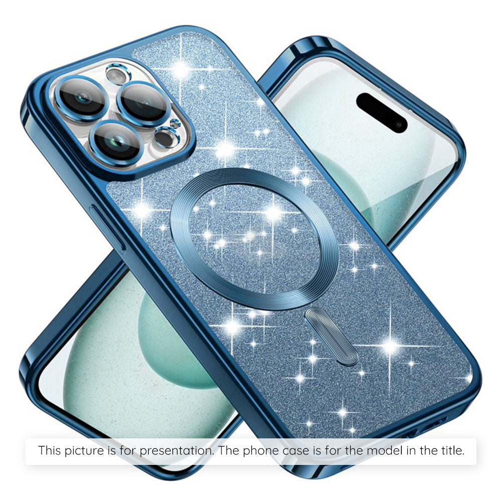 Futrola MagSafe za Apple iPhone 17 Air, Techsuit, Luxury Glitter, Plava