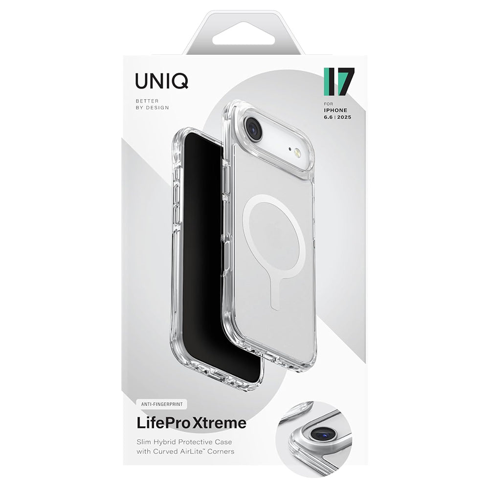 Futrola MagSafe za Apple iPhone 17 Air, UNIQ, LifePro Xtreme MagClick, Prozirna