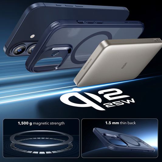 Futrola MagSafe za Apple iPhone 17, ESR, Classic Hybrid, Satensko Plava