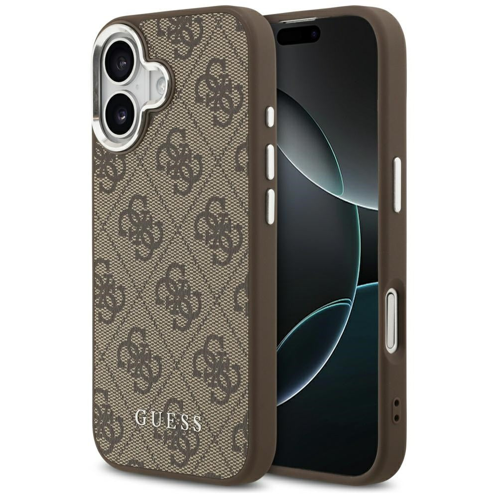 MagSafe futrola za Apple iPhone 17, Guess, 4G Classic Logo, smeđa