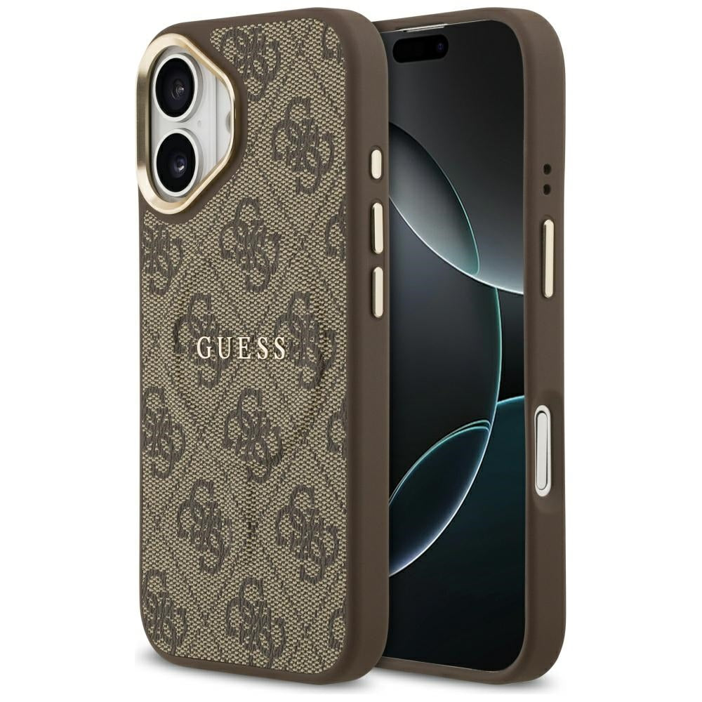 MagSafe futrola za Apple iPhone 17, Guess, 4G Classic, smeđa