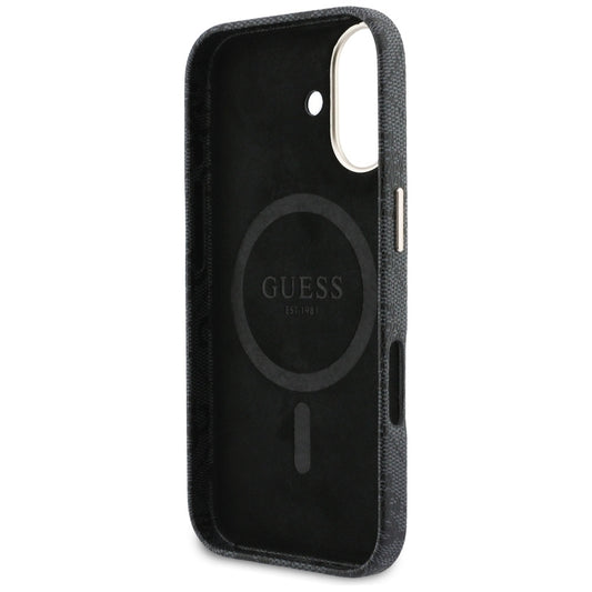 MagSafe futrola za Apple iPhone 17, Guess, 4G Script Logo, Crna