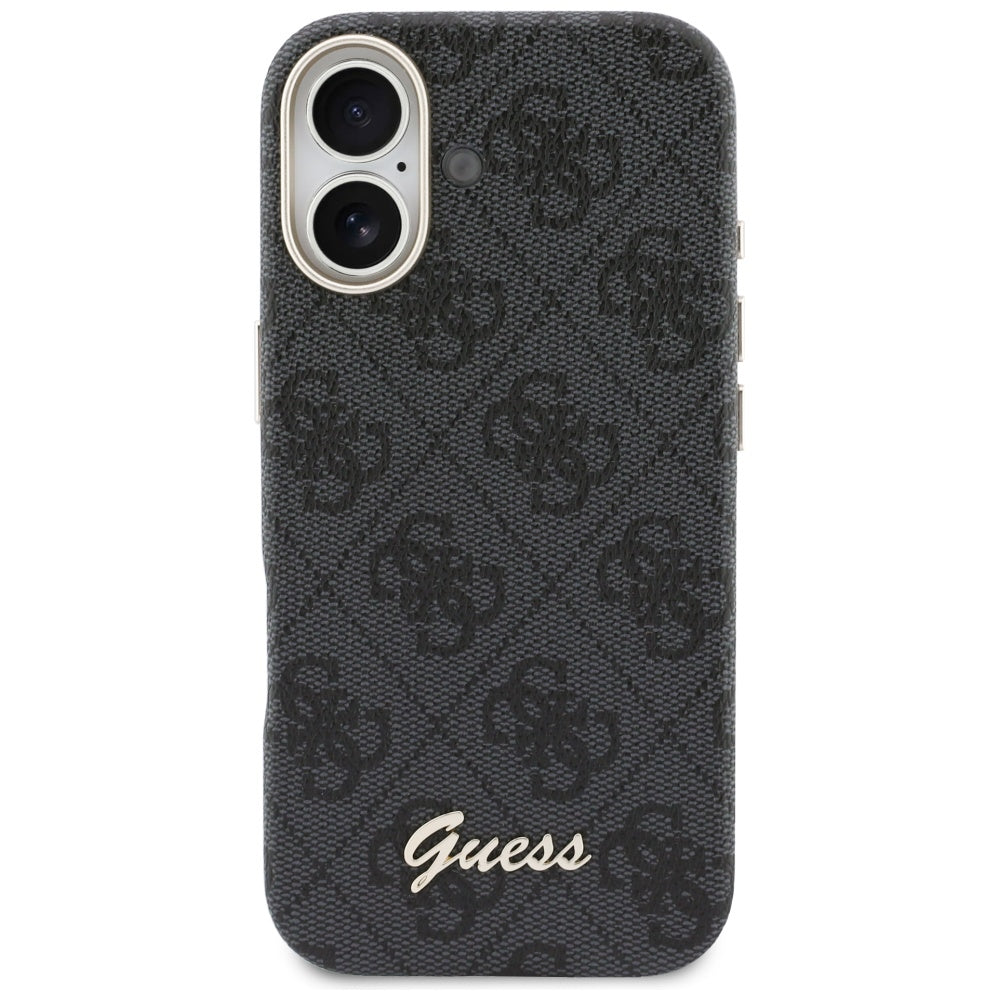 MagSafe futrola za Apple iPhone 17, Guess, 4G Script Logo, Crna