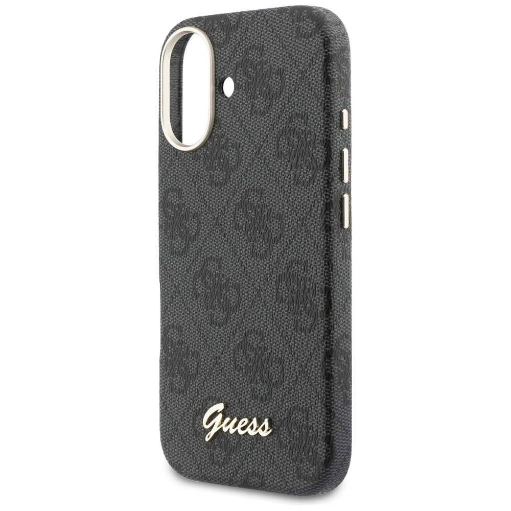 MagSafe futrola za Apple iPhone 17, Guess, 4G Script Logo, Crna