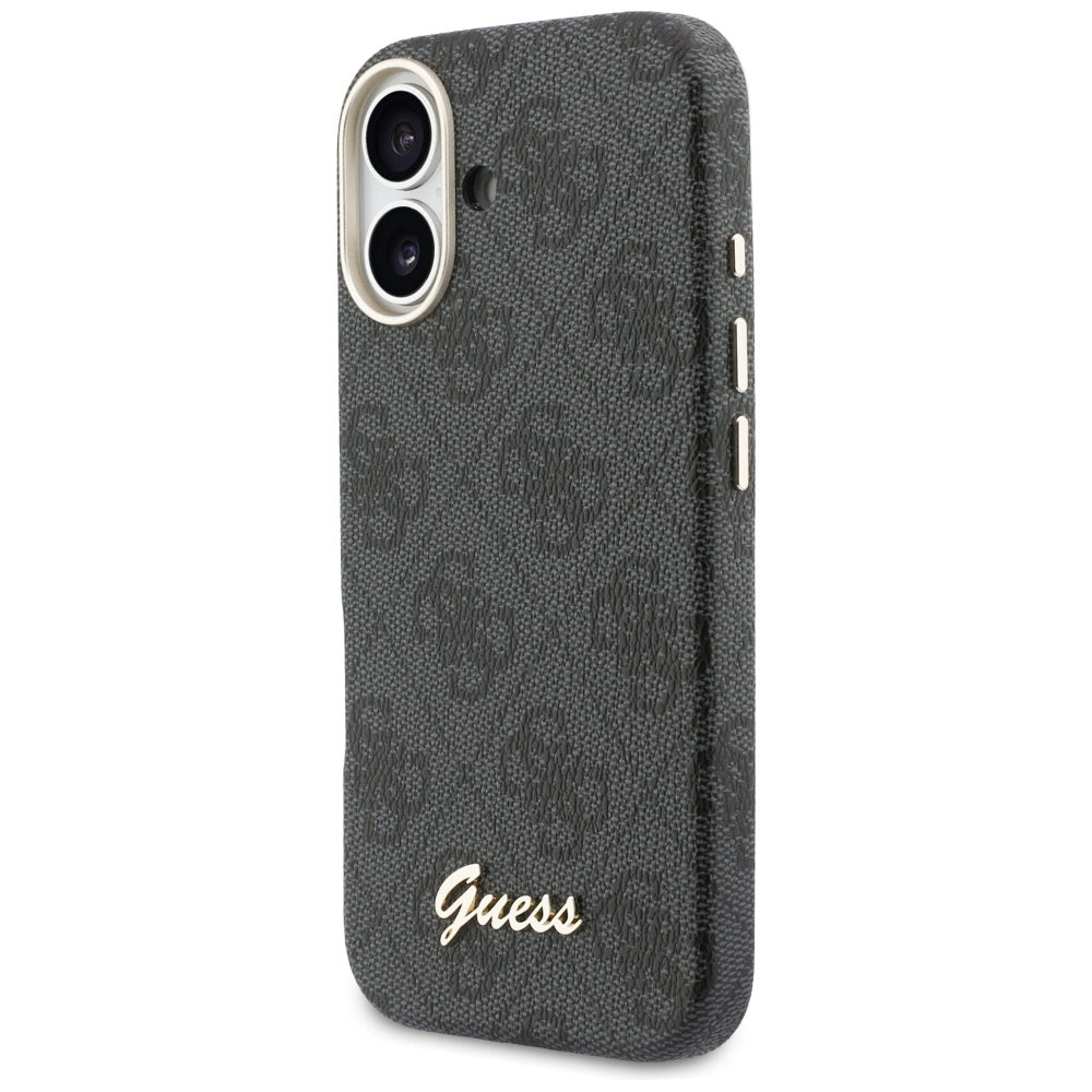 MagSafe futrola za Apple iPhone 17, Guess, 4G Script Logo, Crna