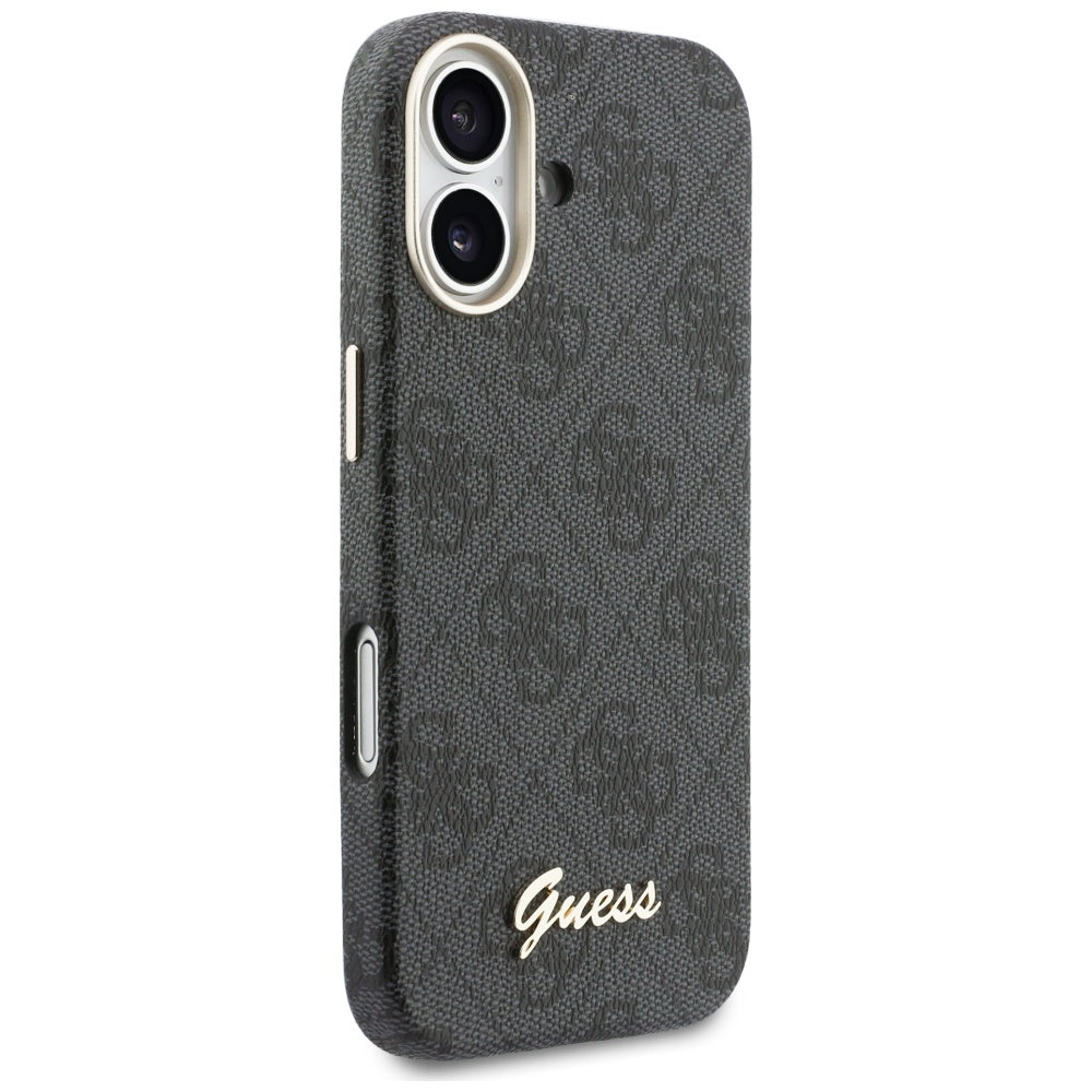 MagSafe futrola za Apple iPhone 17, Guess, 4G Script Logo, Crna