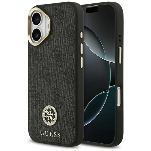 MagSafe futrola za Apple iPhone 17, Guess, 4G Strass Logo, Crna