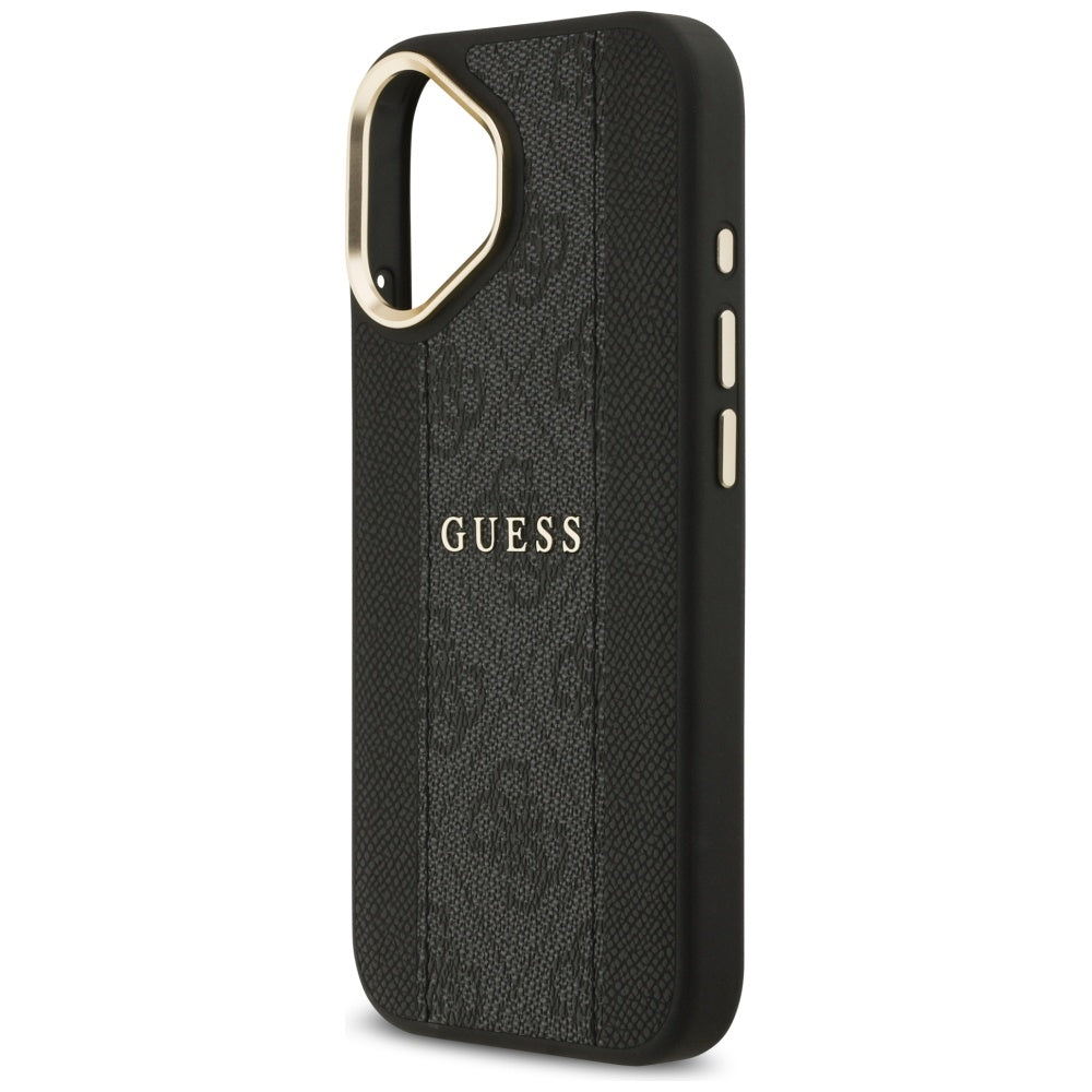 MagSafe futrola za Apple iPhone 17, Guess, 4G Stripe, Crna