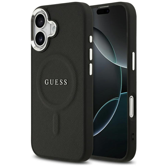 MagSafe futrola za Apple iPhone 17, Guess, Classic Logo, Crna