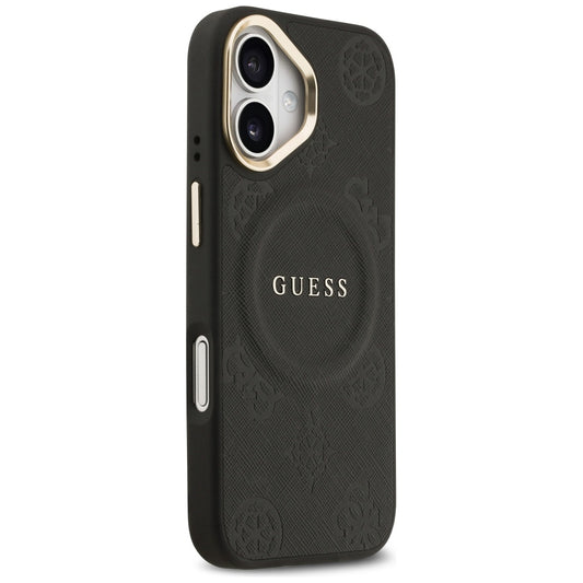 MagSafe futrola za Apple iPhone 17, Guess, Peony Hot Stamp, Crna
