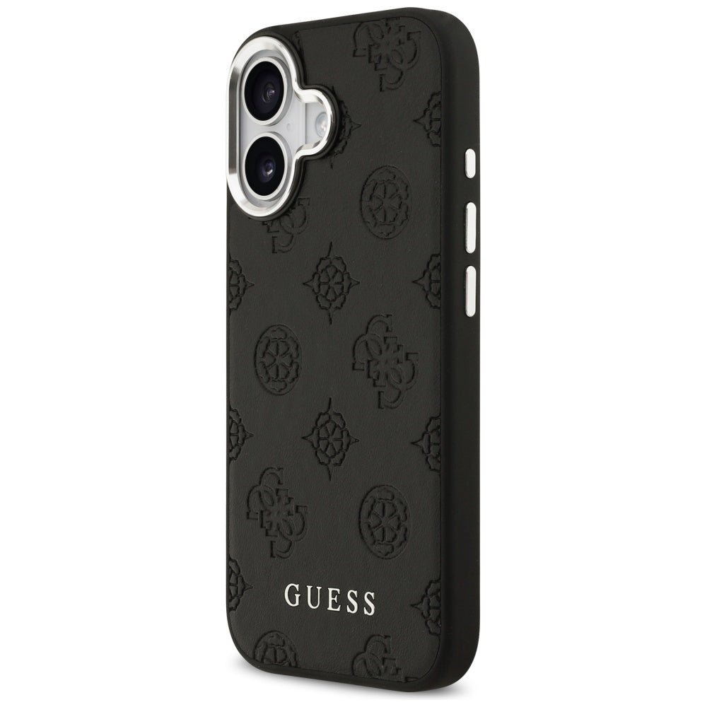 MagSafe futrola za Apple iPhone 17, Guess, Peony Hot Stamp Script, Crna