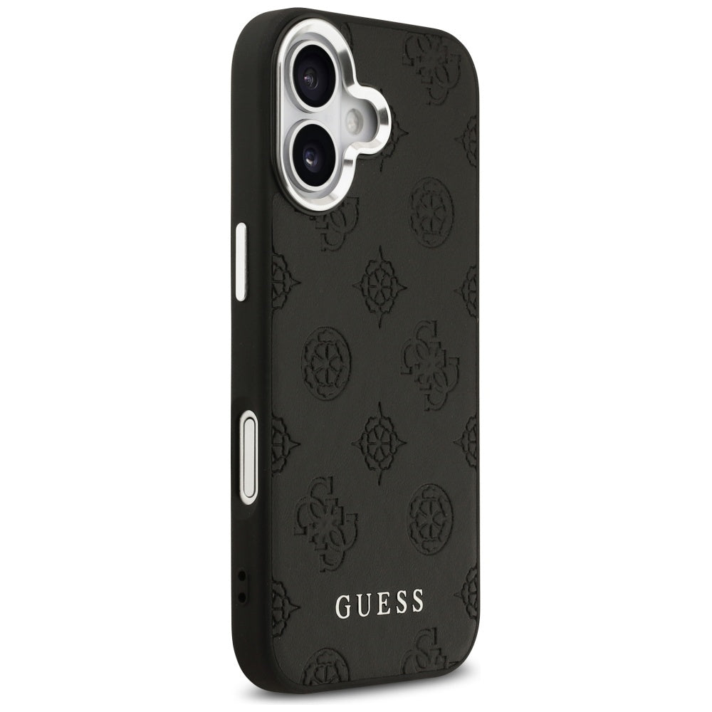 MagSafe futrola za Apple iPhone 17, Guess, Peony Hot Stamp Script, Crna