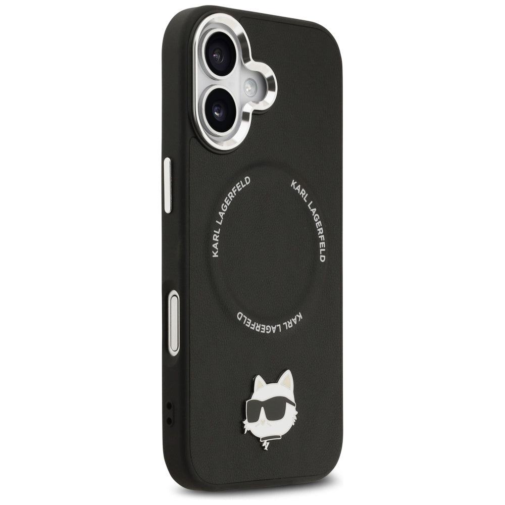MagSafe futrola za Apple iPhone 17, Karl Lagerfeld, Choupette Pin, Crna