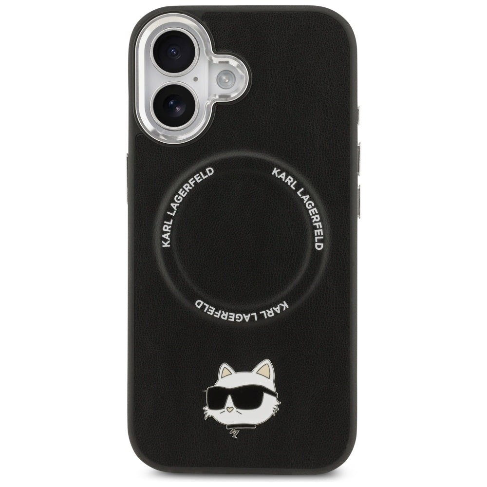 MagSafe futrola za Apple iPhone 17, Karl Lagerfeld, Choupette Pin, Crna