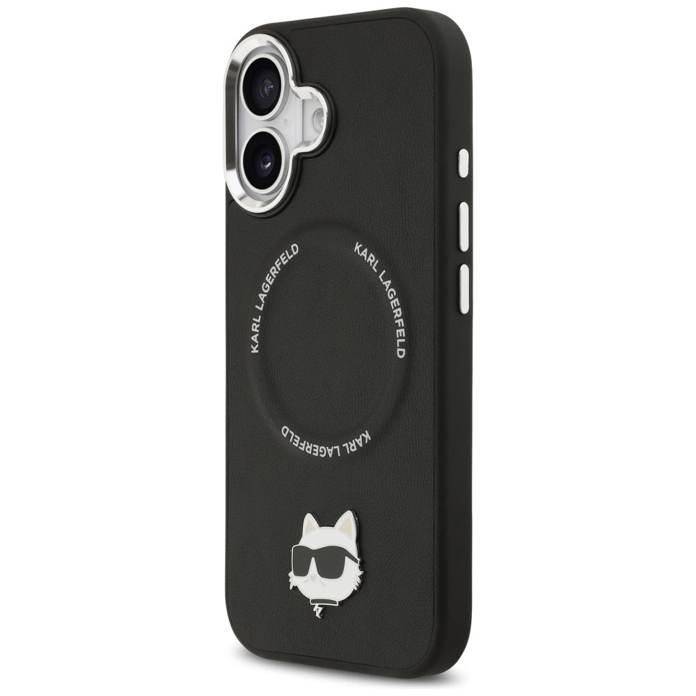 MagSafe futrola za Apple iPhone 17, Karl Lagerfeld, Choupette Pin, Crna