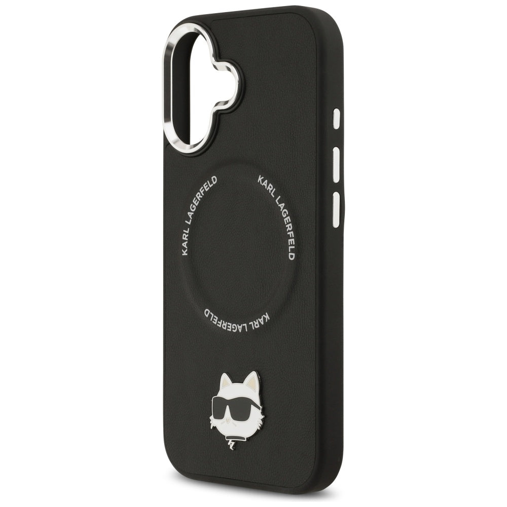 MagSafe futrola za Apple iPhone 17, Karl Lagerfeld, Choupette Pin, Crna