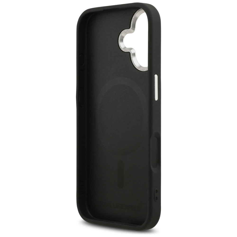 MagSafe futrola za Apple iPhone 17, Karl Lagerfeld, Choupette Pin, Crna